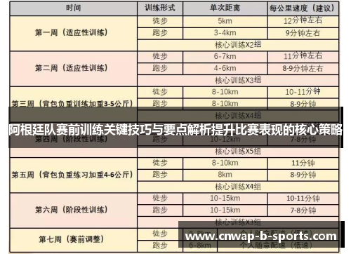 阿根廷队赛前训练关键技巧与要点解析提升比赛表现的核心策略